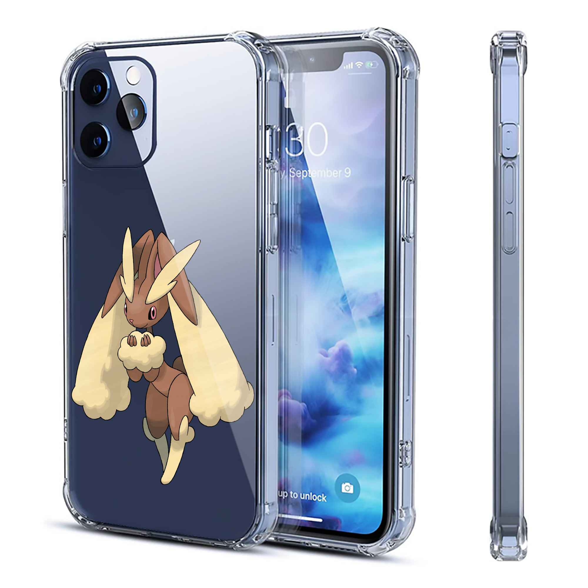 （画像用） ポケットモンスター Pokémon 【iPhone 12シリーズ対応】透明スマホケース（クリアソフトケース）